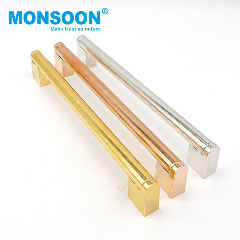 Hight Quality Modern Minimalist Pull Handle Exterior Interior Door Matte Gold Kitchen U Shape Stainless Steel Furniture Handle