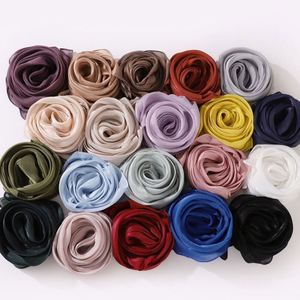 Novedades, Pañuelo de Chifón con Logotipo Personalizado, Suave, de Seda, Largo, Árabe, Elástico, Transpirable, Estilo Retro, para Mujeres Musulmanas, Hijab YHK0079 - Product Image 5