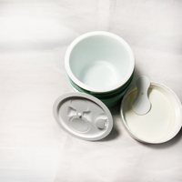 Pot en plastique rechargeable personnalisable de 120 g pour crème cosmétique et soin de la peau