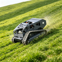 Mesin Pemotong Rumput Crawler 224CC untuk Persiapan Rig Pengeboran Eksplorasi, Robot Pemotong Rumput Zero Turn 45 Derajat YGC550