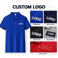Polo unisexe personnalisé tendance 210GSM 100% polyester légèrement extensible super doux manches courtes décontracté professionnel OEM ODM