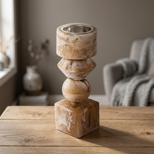 Quemador de Incienso Decorativo Ecológico Hecho a Mano con Aspecto de Mármol, Recipiente Aromático para Aromaterapia con Tapa, Decoración para el Hogar, Quemador de Bakhur - Product Image 1