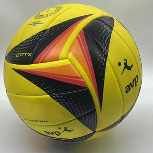 Ballon de volley-ball d'entraînement professionnel, taille officielle 5, cuir PU avancé, jaune, logo personnalisé pour un toucher doux - Product Image 5