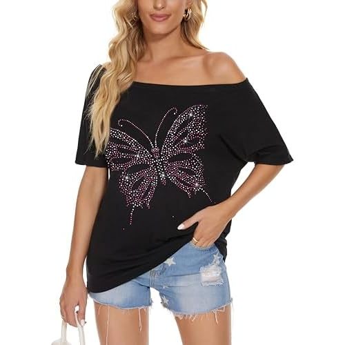 Papillon rose noir