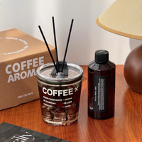 Fabricant de produits d'ambiance pour la maison – Diffuseur à bâtonnets parfumés aux huiles essentielles, nouveau design style tasse à café, et liquide de recharge