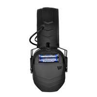 Amplificador de Sonido, Auriculares Electrónicos para Caza con Reducción de Ruido, Protector Auditivo para Tiro, Auriculares Bluetooth ABS 28dB