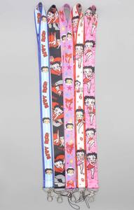 贝蒂·博普红色黑色心形吻钥匙扣挂绳文件架适合工作家庭教师学生儿童礼物 - Product Image 4