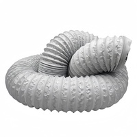 Tuyau flexible rétractable MUTRI en PVC et feuille d'aluminium, résistant aux hautes températures, pour hotte aspirante et ventilation