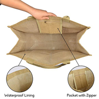 Sac en Jute avec Logo personnalisé pour femmes,, de qualité alimentaire, en toile de Jute, pour cadeau Promotion