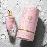 Flacon de parfum en verre ovale conique vide de 100 ml, avec bouchon doré, personnalisable avec logo, et boîte d'emballage – Vente en gros à chaud