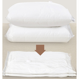 Quần áo bao bì nhựa chân không lưu trữ túi với bơm nệm đôi tổ chức nén quần áo lưu trữ túi - Product Image 1