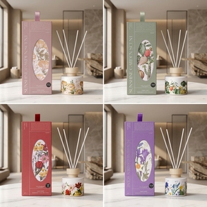 Difusor <span class=keywords><strong>de</strong></span> Aromas Artesanal <span class=keywords><strong>de</strong></span> 100 ml, Aroma <span class=keywords><strong>Sunshine</strong></span> Garden Floral, en Frasco <span class=keywords><strong>de</strong></span> Vidrio, Larga Duración, Sin Alcohol, Set <span class=keywords><strong>de</strong></span> Regalo, Venta al Por Mayor, Personalizable - Product Image 3