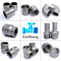 Fabrication chinoise 1/4~2''SS304 CF8 Raccords de tuyauterie en acier inoxydable filetés (coudes, tés, croix, raccords réducteurs hexagonaux) OEM ODM