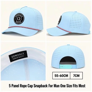 Nouvelle Casquette de Golf Sportive pour Hommes, 5 Panneaux, Découpe Laser, Logo Personnalisé, Patch PVC 3D, Usine Hydro BSCI, Faible MOQ, Vente en Gros, Expédition DDP - Product Image 4