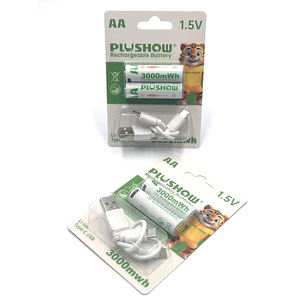 充電式バッテリーUSBケーブル付き1100mwhワイヤレスマウス、おもちゃ、リモコン<span class=keywords><strong>1</strong></span>.5V充電式バッテリー - Product Image 3