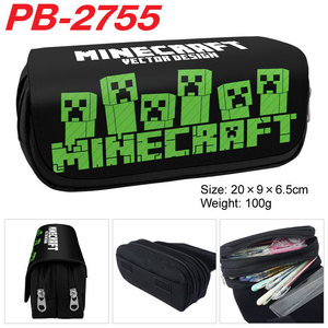 Estuche para lápices <span class=keywords><strong>Minecraft</strong></span> de 20x9x6,5 cm con impresión digital, cierre de cremallera, tela, para uso escolar y de oficina, diseño novedoso - Product Image 3