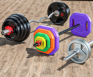 Barra de Gimnasio BunnyHi GL043, Barra Estándar para Pesas, Barra de 20 kg para Entrenamiento de Levantamiento de Pesas, Barra de 1.2 <span class=keywords><strong>m</strong></span>, 1.5 <span class=keywords><strong>m</strong></span>, 1.8 <span class=keywords><strong>m</strong></span> para Pesas Libres y Fitness - Product Image 3