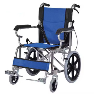 Silla de ruedas manual plegable de gran oferta con función reclinable portátil de respaldo alto para fisioterapia - Product Image 1