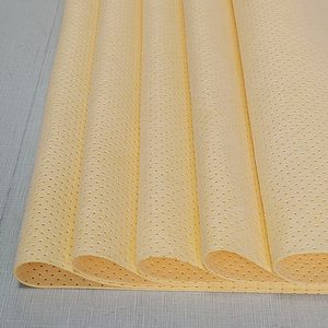 Panno in Pelle Scamosciata PU Perforata di Alta Qualità <span class=keywords><strong>Blu</strong></span> Giallo Super Assorbente per Lavaggio Auto - Product Image 6