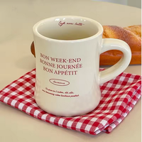 Taza de Café Clásica Retro de Cerámica Gruesa con Logotipo Personalizado, Taza de Cerámica Rosa, Taza de Cerámica Negra