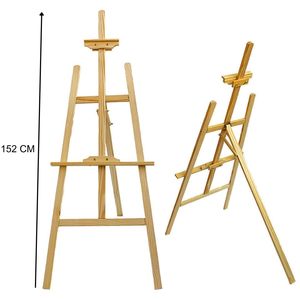 Chevalet de sol pour studio de peinture, support d'affichage d'art, 0,9 m, 1,2 m, 1,5 m, 1,75 m, chevalet en bois réglable en H pour artiste - Product Image 2