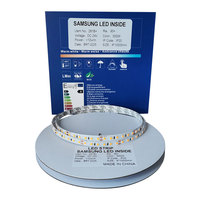 Yüksek verimlilik 2835 LED şerit ışık 12W 8mm sıcak beyaz Amber Pro SMD LM281B 120Led başına 24V 200 + LM/W depolar için