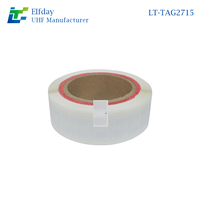 Etiqueta RFID UHF para Recopilación de Datos Confiables, 860-960 MHz, EPC Clase 1 Gen2, Antena de Aluminio de 27x15 mm