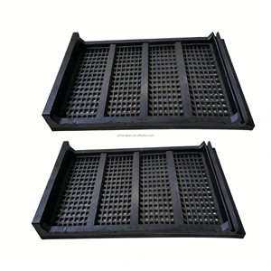 แผ่นตะแกรงยางแบบร่องละเอียด, ตะแกรงแบบกรอบสำหรับงานเหมืองที่ออกแบบตามสั่ง, ตะแกรงอุตสาหกรรมแบบกลไก - Product Image 4