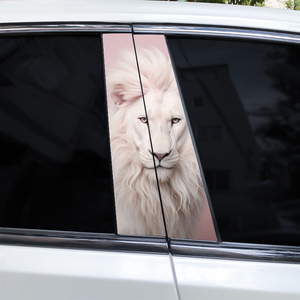 <span class=keywords><strong>Autocollant</strong></span> universel auto-adhésif pour fenêtre de voiture Fumée Lion Véhicule Vinyle Wrap Accessoire Décoration Stickers Autocollants pour voitures SUV - Product Image 3