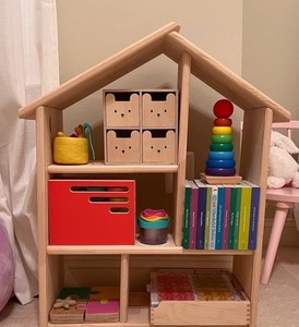 Étagère décorative en forme de maison Montessori pour chambre de bébé, étagère flottante en bois, décoration murale pour chambre d'enfant - Product Image 5