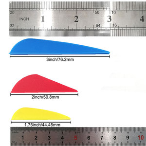 1.75Inch/2Inch/3Inch Nhựa Mũi Tên Vanes Cao Su Lông Cho Bắn Cung Mũi Tên Tự Làm Săn Bắn - Product Image 4