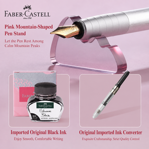 <span class=keywords><strong>Faber</strong></span>-<span class=keywords><strong>Castell</strong></span> [Cadeau pour la Saint-Valentin] Stylo plume rose « Ru'en » (pointe dorée) et coffret cadeau d'<span class=keywords><strong>encre</strong></span> rose - Product Image 4