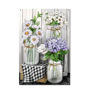 Arte de pared de hierro con diseño de playa costera y estrellas de mar, cartel de hierro anticorrosión para decoración del hogar, baño, balcón, Día del Padre - Product Image 5