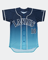Jersey Baseball Jahitan Custom Meksiko, Bahan Polyester Cepat Kering, Model Throwback, Kancing, Cetak Sublimasi