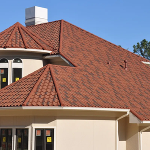 Tejas Metálicas con Recubrimiento de Piedra Tipo Teja Romana, Resistentes al Viento, Ignífugas, Color Duradero, Fácil Instalación para Diversos Tipos de Techos - Product Image 5