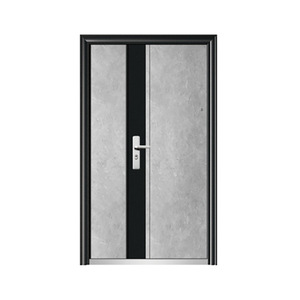 Modern Style Iron Gate Thickened Steel <b>Plate</b> Anti Theft Interior <b>Door</b> Dark Gray Manual Flat Opening Metal Cold Rolled Steel - Product Image 5
