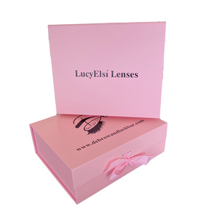 Verpackungen Geschenkbox Pink Bridesmaid Wig Boxes Custom Logo Clothes Packaging Magnetic Box