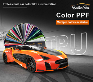 ฟิล์มใสกันรอยรถยนต์ PET PPF เปลี่ยนสีได้เอง รับประกัน 10 ปี ยืดหยุ่นสูง ฟิล์ม TPU PPF ป้องกันสีรถยนต์ - Product Image 1