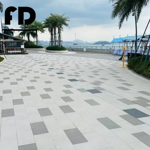 Carreaux de sol en porcelaine durables pour extérieur, antidérapants, blancs <span class=keywords><strong>sésame</strong></span>, 20 mm, avec veines noires, pour villas et écoles - Product Image 3