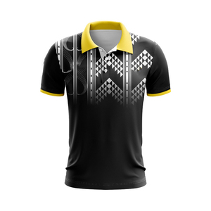 Chemises à manches courtes pour hommes, élégantes, personnalisées, à imprimé tissé, à simple boutonnage, séchage rapide, style vintage, athlétiques, pour le golf, coupe ajustée - Product Image 5