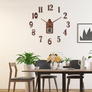 Modern <strong>DIY</strong> Digital Wall <strong>Clock</strong> Simple LED Quartz Wall Mount for Bedroom/Living Room Mute Watch - Product Image 3