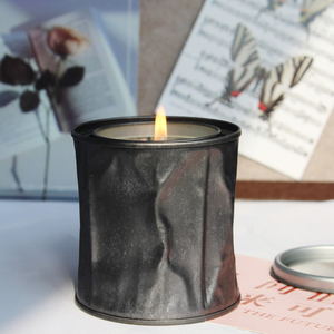 Pot rond boîtes de conserve mèche <span class=keywords><strong>cire</strong></span> de palme bougies parfumées métal irrégulier avec bois pour mariage logo personnalisé <span class=keywords><strong>cire</strong></span> de soja <span class=keywords><strong>boule</strong></span> de fruits 40mm - Product Image 4
