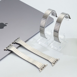 Bracelet Upro Luxury Elastic en acier inoxydable Solo Loop pour Apple Watch 10, bracelet fin en bambou pour iWatch Series 10 42 mm/46 mm - Product Image 4