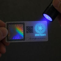 Étiquette de sécurité holographique personnalisée, autocollante, destructible, anti-effraction, inscriptible pour l'emballage