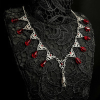 Collier Géométrique Halloween, Pendentif Chauve-souris Punk Sorcière, Accessoire Style Gothique, Bijou Halloween, Ras-de-cou