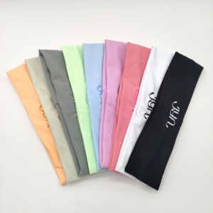 Bán Buôn Tùy Chỉnh Thể Thao Màu Đen Headbands Thêu Logo <span class=keywords><strong>Headband</strong></span> Phụ Kiện Tóc Cho Thể Thao Thời Trang Trang Điểm Tóc Ban Nhạc Cho Phụ Nữ - Product Image 5