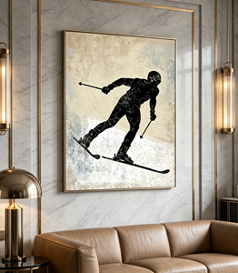 Pintura al Óleo Vintage de Naturaleza Muerta sobre Lienzo, Arte de Pared con Superficie Brillante, Marco Incluido, Decoración Deportiva de Lujo para Habitación de Niños - Product Image 3