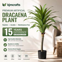 90cm Künstlicher Dracaena Seidenbaum Künstliches Dracaena-Grünpflanzenbäumchen Künstlicher Bonsai für Heim- und Gartendekoration