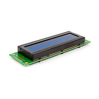شاشة عرض LCD طراز 2002A COB بجهد 5 فولت، وحدة عرض 20*2، إضاءة خلفية زرقاء/صفراء/خضراء STN بسعر المصنع