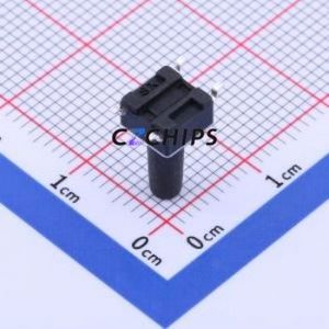 TS6612TP-SZ Tactile Switch SMD-4P,6x6mm Switch Single Pole Single Throw Round Button 2.5N Vertical Mount - Product Image 2